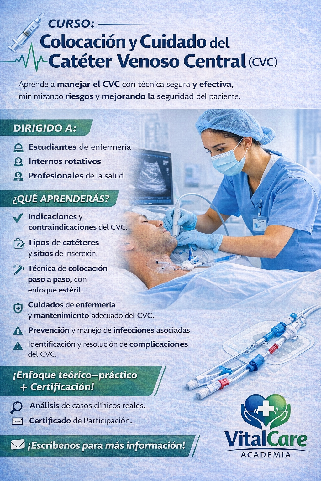 Cuidado del Catéter Venoso Central (CVC)